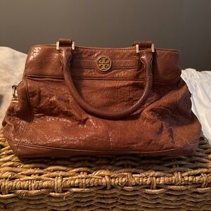 Tory Burch Camel Leather Purse